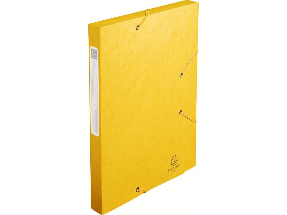 Caixa de arquivo de papel amarelo EXACOMPTA 18506H