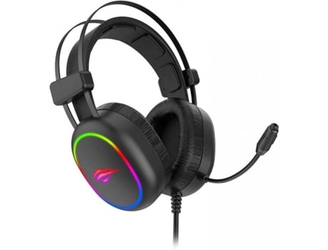 Auscultadores com fio  H2016D Preto RGB