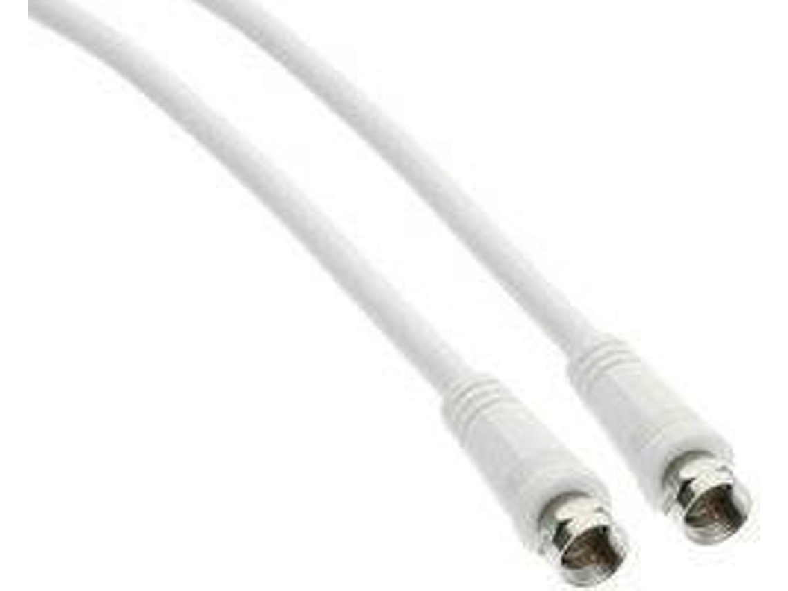 Cabo de Antena INLINE (Coaxial - 1 m - Branco)