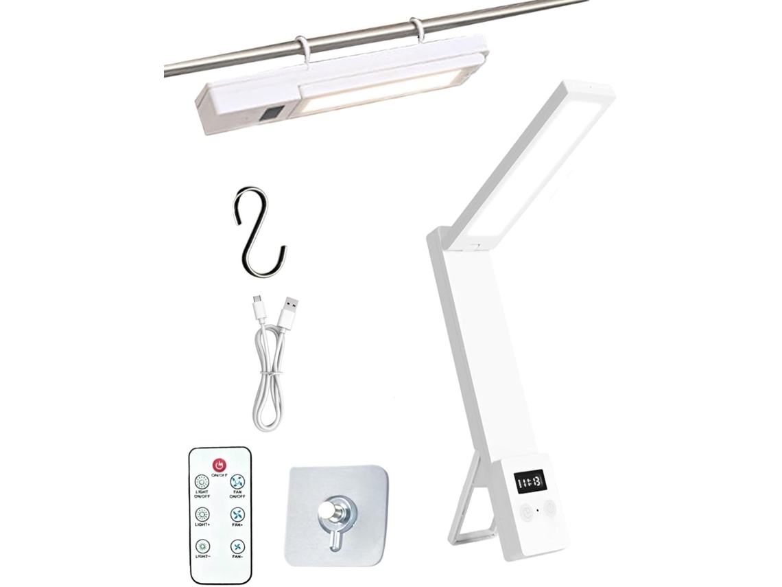 Luminária de Mesa Led, Com Controle Remoto, Dobrável E Recarregável