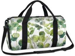Bolsa MARCA em formato de folha de eucalipto para crianças 45x21x23cm tecido poliéster