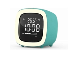 Lurelia Despertador Infantil Com Bateria Recarregável, Brilho Ajustável, Temperatura, Luz Noturna, Design Infantil