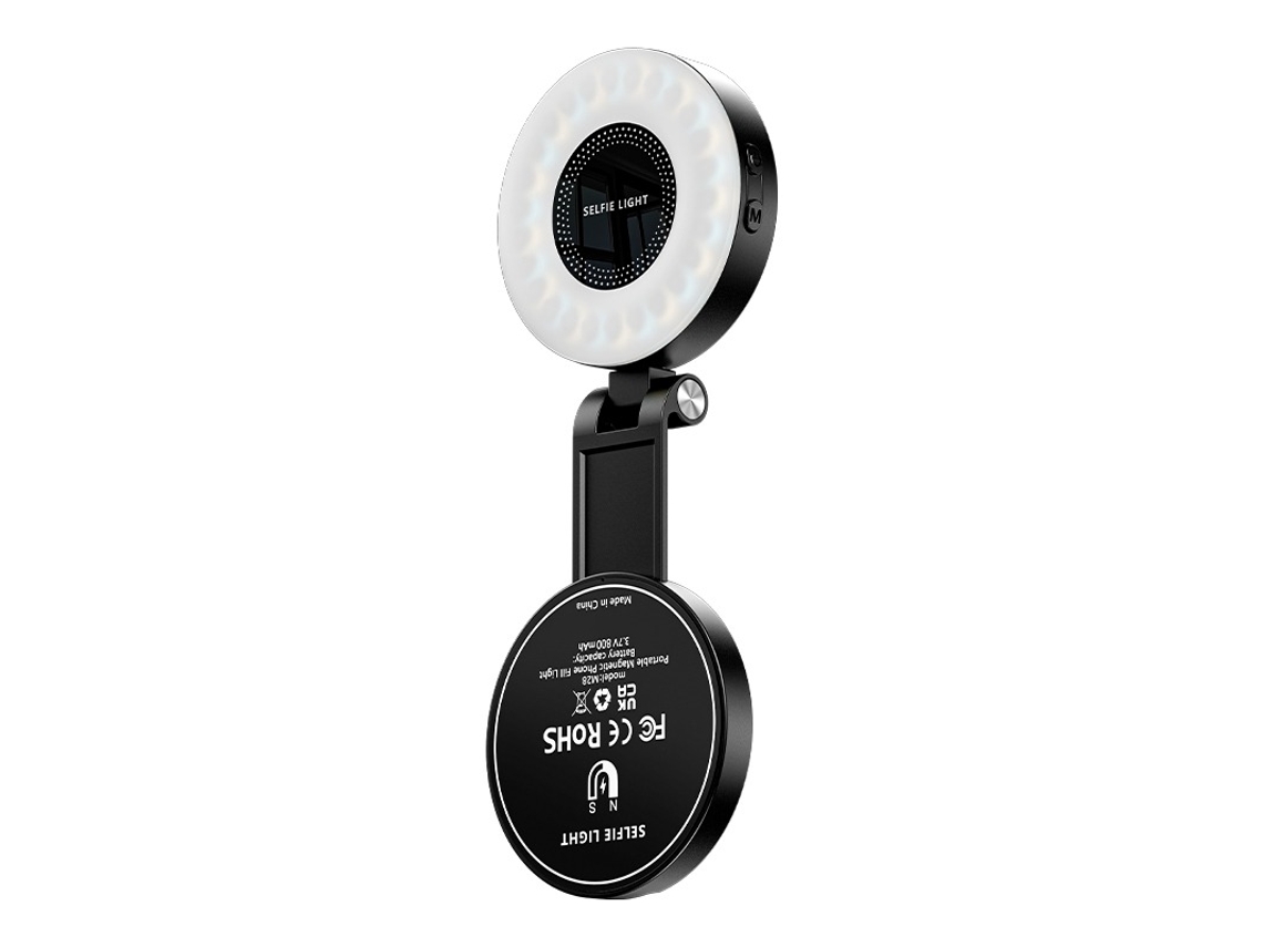 Luz Magnética Para Celular, Luz De Beleza Portátil Para Selfies Sfushos (preta)