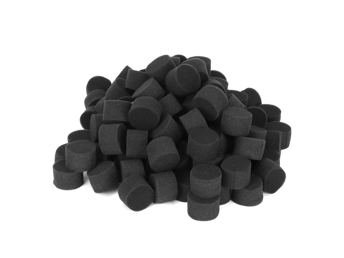 100 Esponjas Hidropônicas 45x30mm Mudas Preto