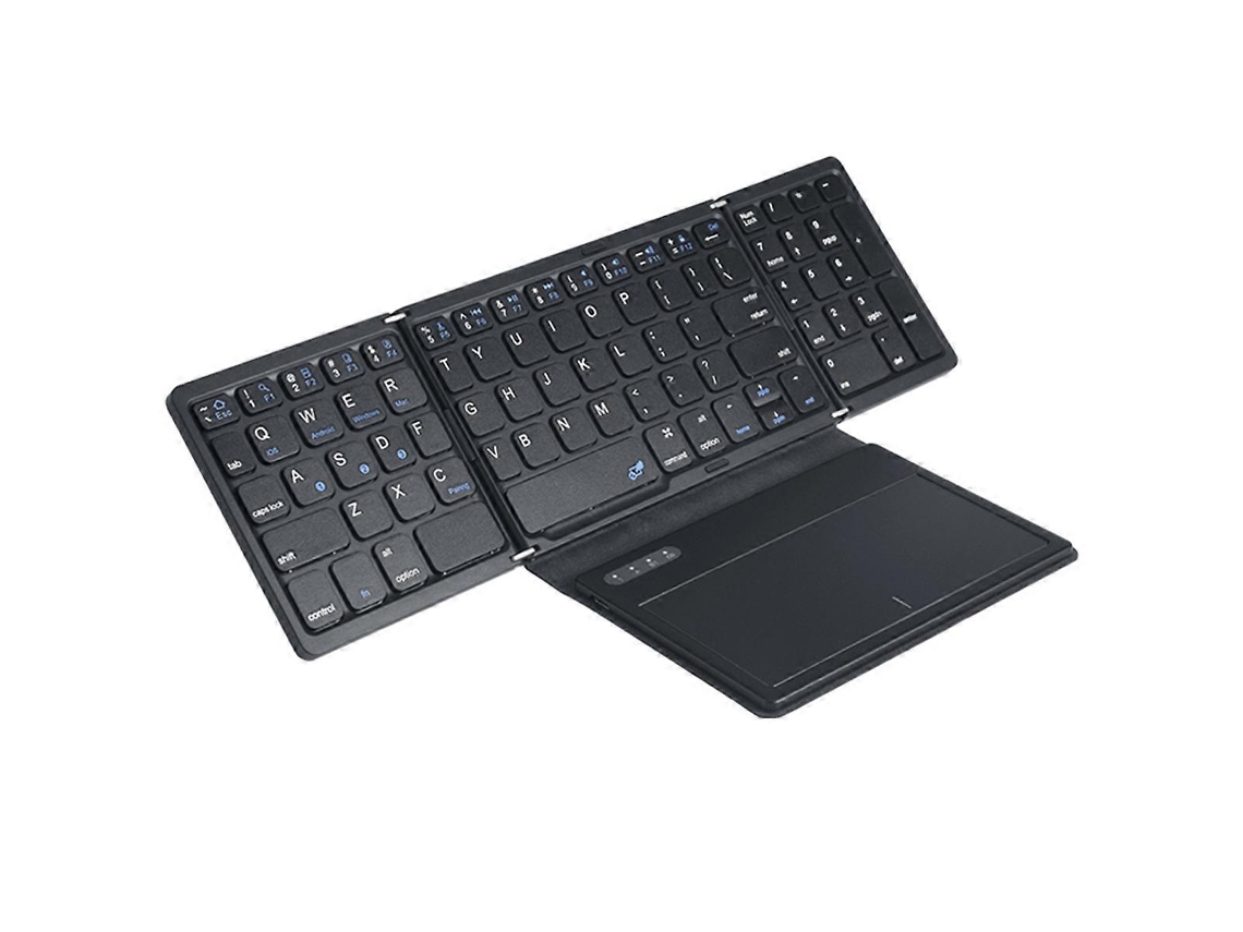 Teclado Bluetooth Dobrável Com Touchpad E Teclado Dobrável De Bolso Everley891