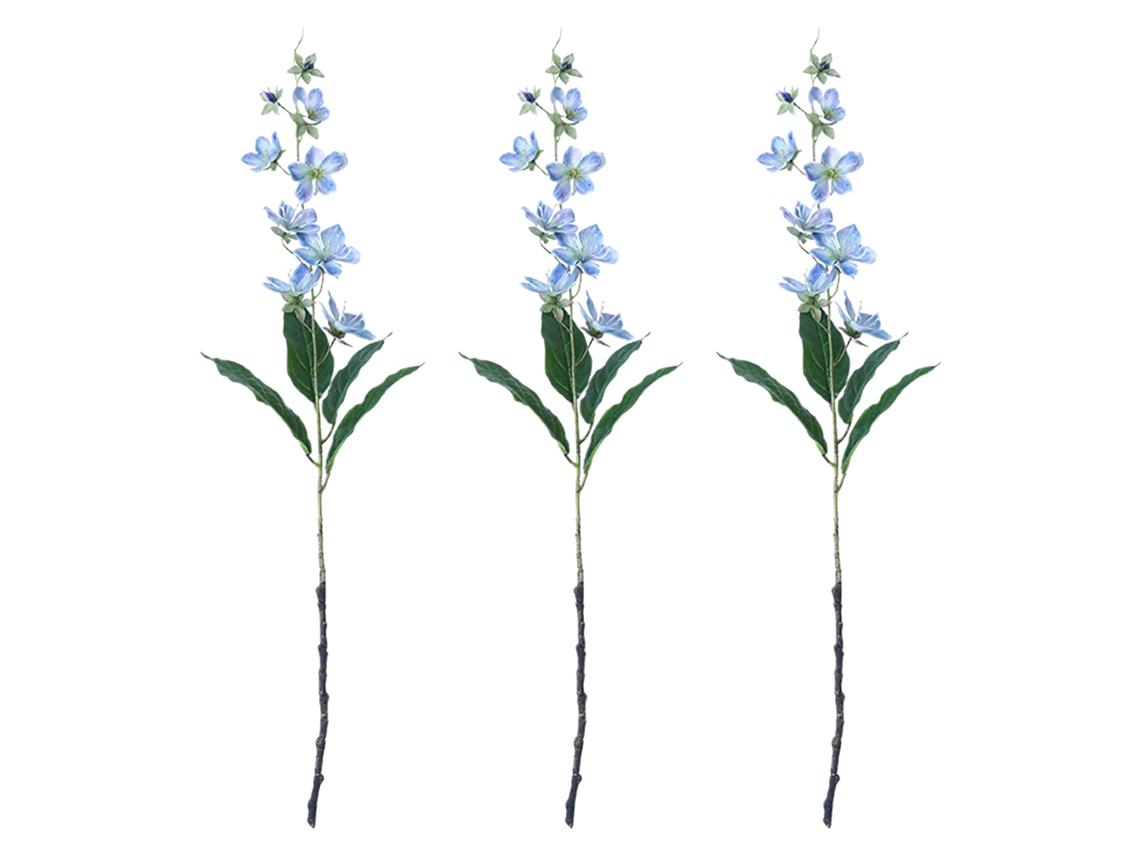Ramos de Flores Artificiais Jade Golden Jasmine, Pack de 3, para Decoração LAXISCREED