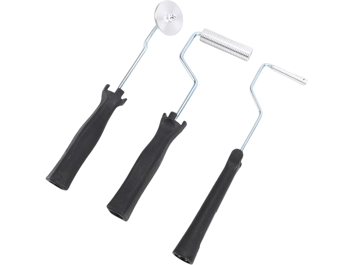 Kit De Ferramentas Com Rolo Para Fibra Vidro E Paleta Bolhas Em Aço