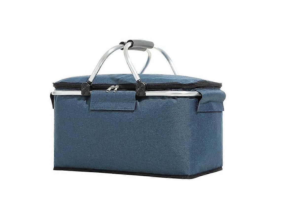 Bolsa Térmica Isolada para Piquenique, À Prova de Vazamentos, Dobrável e Portátil, com Alça de Alumínio para Viagens, Compras e Camping. GOKOCO