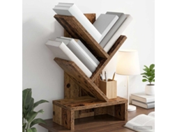 Vidaxl Estante De Livros Em Árvore 3 Níveis 30 X 18 X 48 Cm