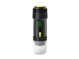 Máquina De Espresso Portátil, Capacidade De 120ml, Opções De Carregamento Múltiplas, Design Compacto, Cinza Metálico Escuro Oem