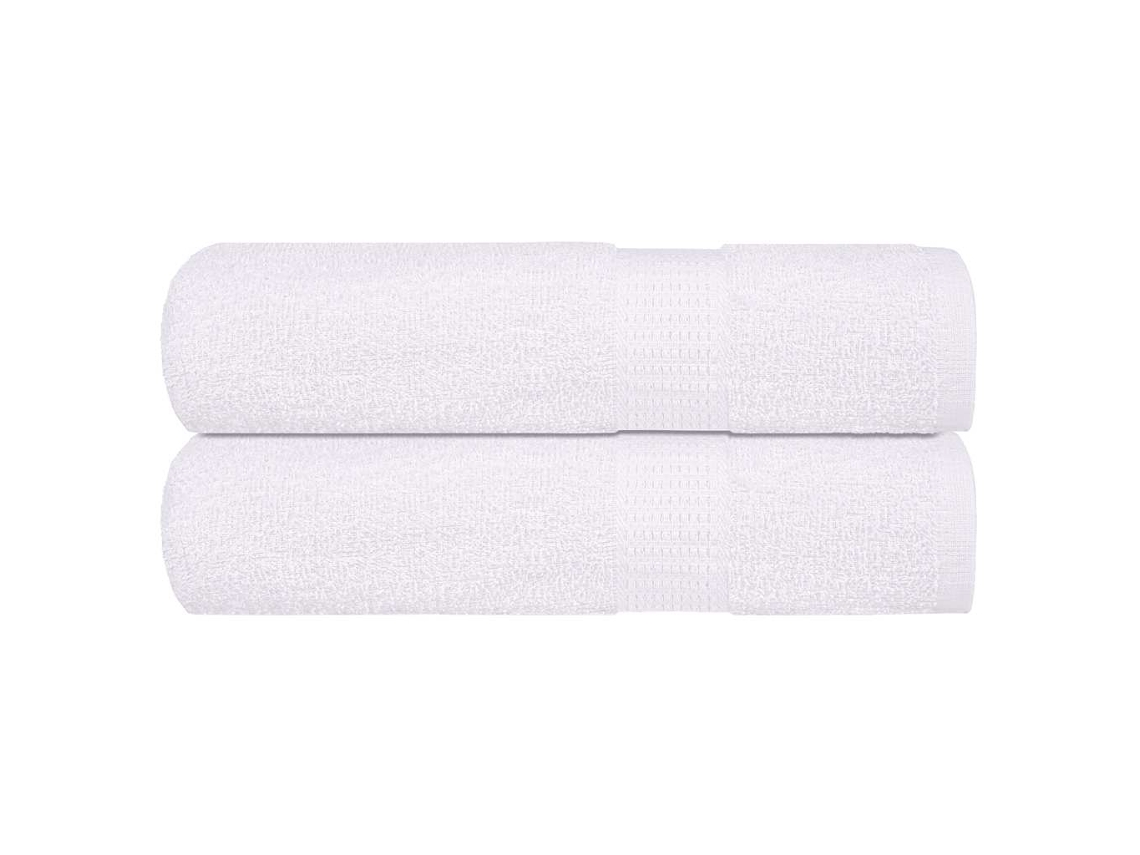 Vidaxl Toalhas De Mãos Frogn 2 Pcs 50x100 Cm 360 G/m² Branco