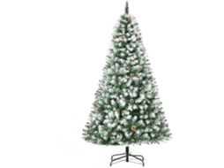 Árvore de Natal Artificial 180cm PVC cor Verde Ø103x180cm HOMCOM