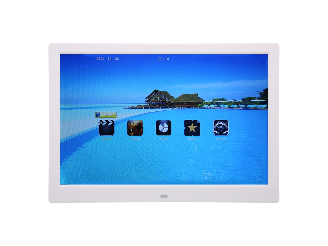 Yncm-quadro Digital De Fotos Hd De 13 Polegadas Com Tela Lcd