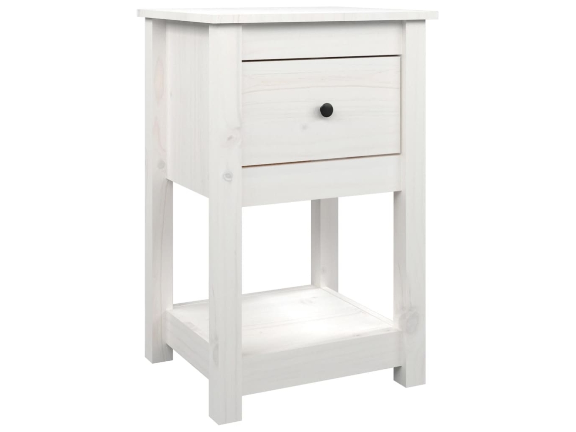 Armário de cabeceira VIDAXL Branco Madeira (40x35x61.5 cm)