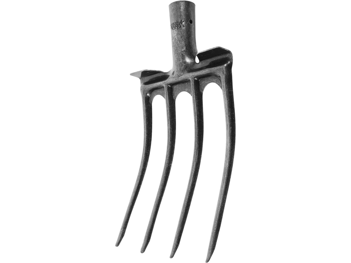 Garfo De Aço Com 4 Dentes, Cabeça Prateada, 1 Unidade | Trabalho Agrícola