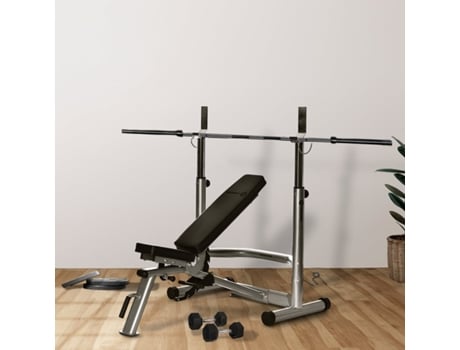 Pack Adonis Banco De Musculação Com Suporte Rack Horizon Fitness