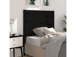 Cabecero 96x4x100 cm Pino Macizo Negro