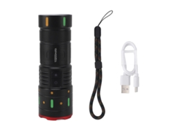2026 lanterna Led Portátil de Alta Potência Multimodo Ipx4 Recarregável Usb para Camping, Trekking, Pesca, Caça e Busca