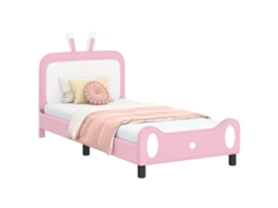 Conjunto 1 Camas Modernas Vidaxl Rosa Espuma Pu (90 X 190 Cm)