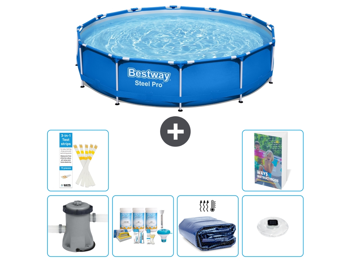 Bestway Piscina Bestway Steel Pro Redonda - 366x76 Cm - 7-peças S228