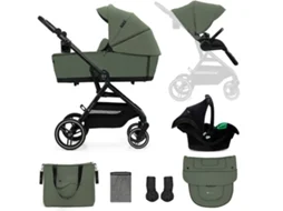 Carrinho KINDERKRAFT de Bebé Universal YOXI 3 em 1 (Verde)