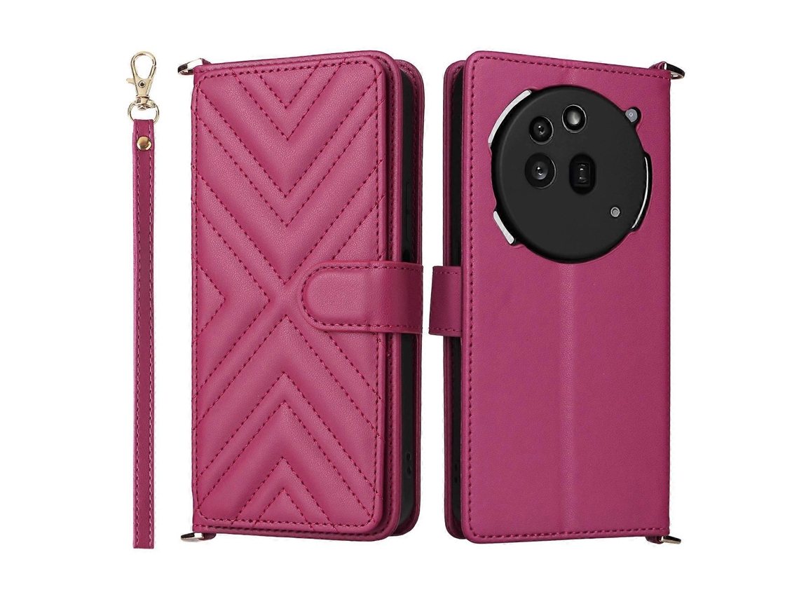 Capa Multifuncional De Couro Com 6 Compartimentos Para Cartões E Alça De Pulso Para Nothing Phone 3a Pro