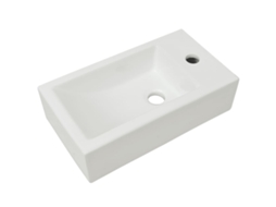 Basin, Basins Vidaxl Branco Cerâmica (n/a)