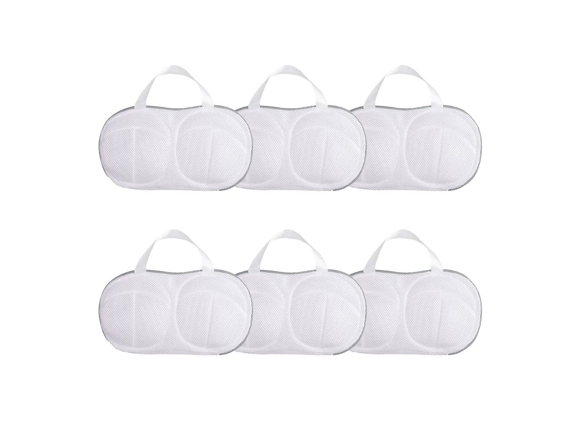Conjunto de 6 Sacos para Roupa Suja, Saco para Roupa Íntima, com Zíper, Reutilizável, Ideal para Roupas Íntimas e Meias BRILVIBERA (cinza)