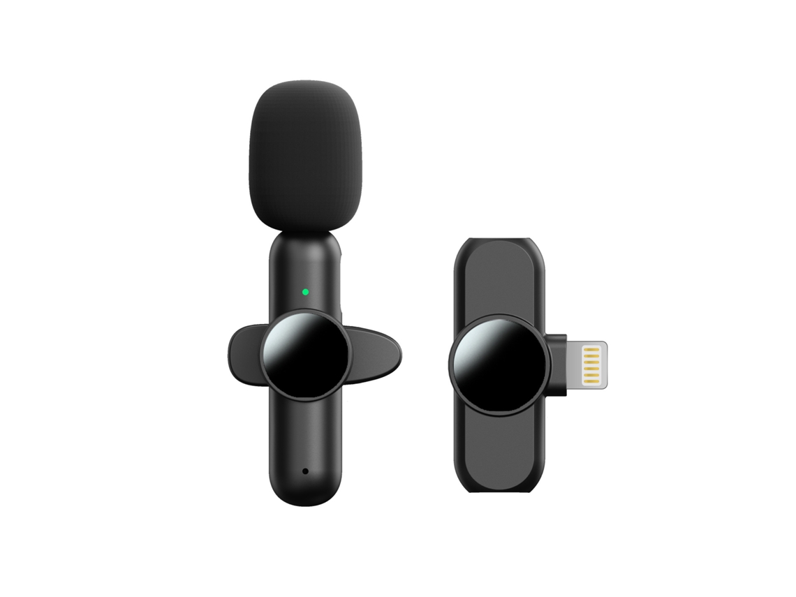Microfone De Lapela Sem Fio Com Redução De Ruído Inteligente Interface Apple Cuich