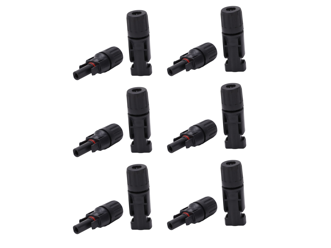 Kit De 12 Conectores Fotovoltaicos Ip67, Pinos De Cobre Enlatado, Macho/fêmea, 1000v 45a Para Indústria