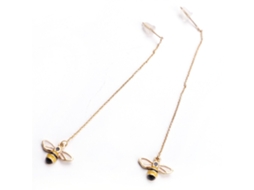 Brinco Mulher Pendente Pequena Abelha Estilo Ocidental
