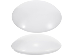 Conjunto De 2 Peças De Difusores De Teto Redondos Modernos Em Plástico Para Lâmpadas, Substituição Decorativa.