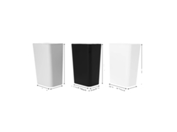 Lixeira, Material Durável, Design Compacto, 9l, Branco