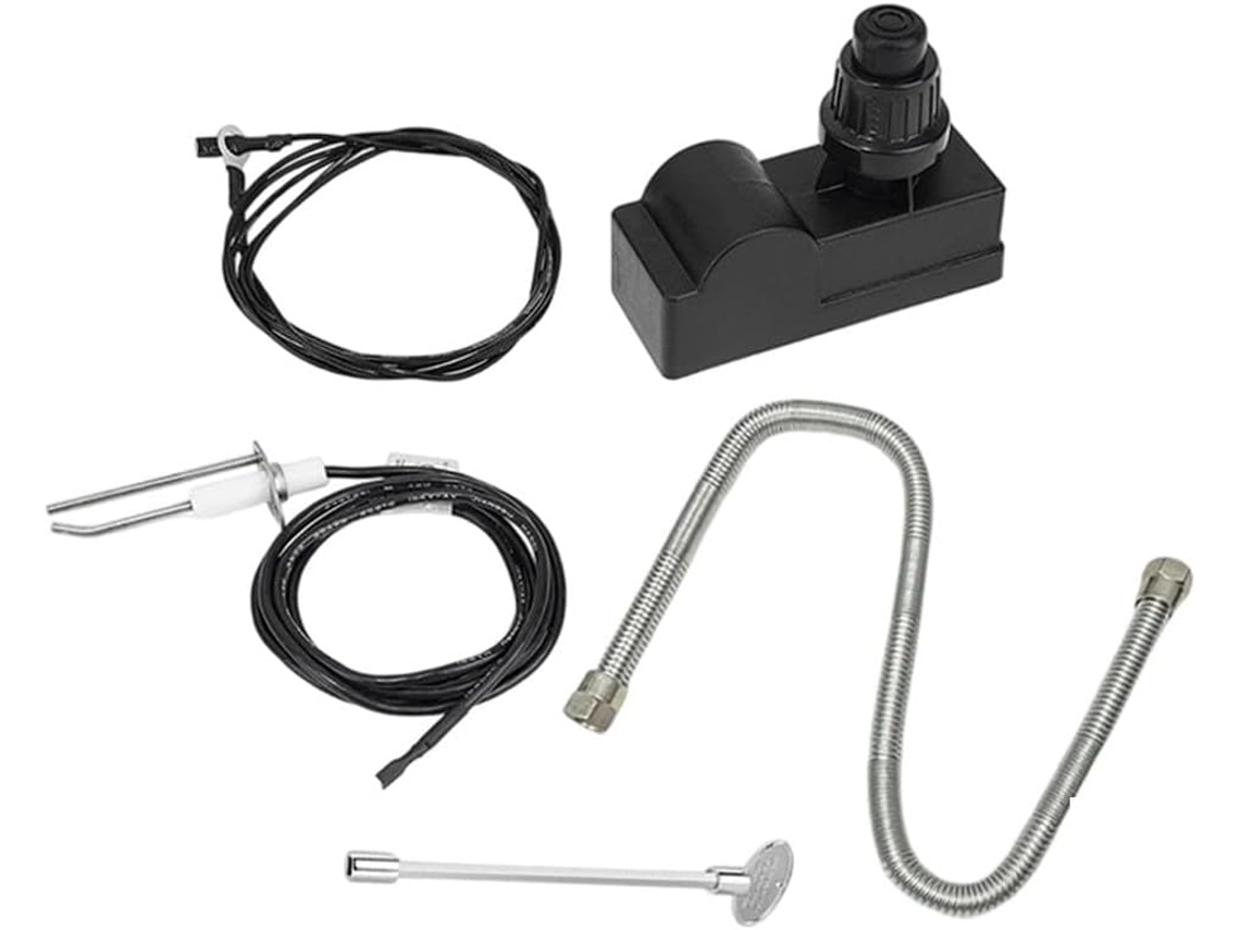 Kit De Ignição Para Lareira A Gás Com Chave De Válvula De 8 Polegadas E Fiação De Mm, 900 Mm