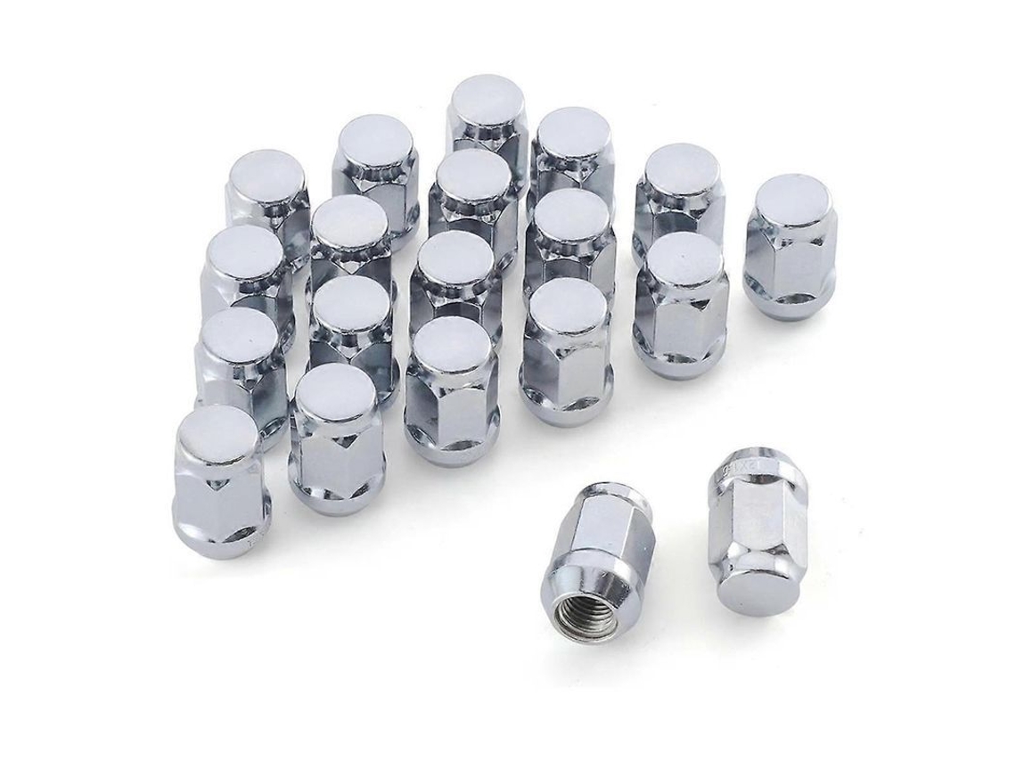 Parafusos De Roda M12x1.5 Aço Cromado Para Focus Escape Anti-embreagem E Anti-corrosão Instalação Fácil Prata