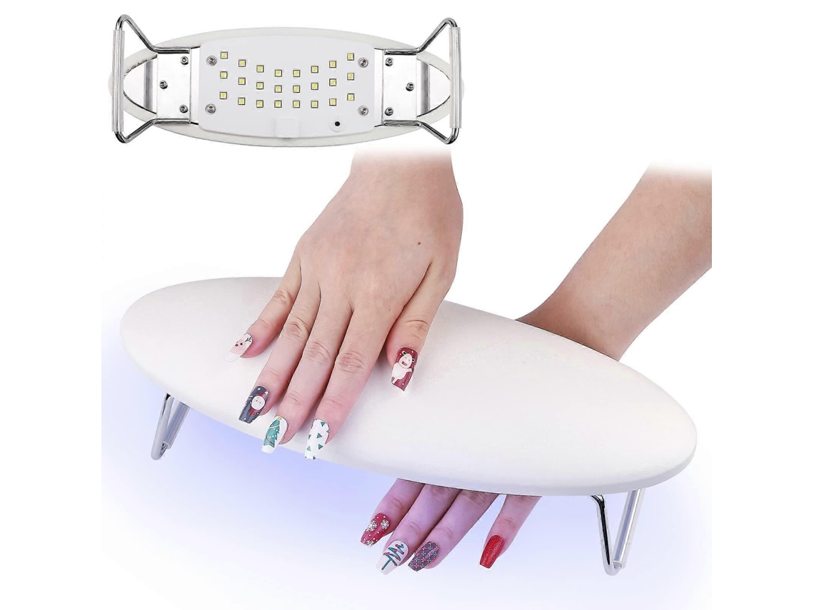 Lâmpada LED para Unhas, Apoio de Mãos para Manicure, 2 em 1: Secador de Gel, Apoio de Braço para Unhas e Esmalte, Luz para Unhas GOKOCO