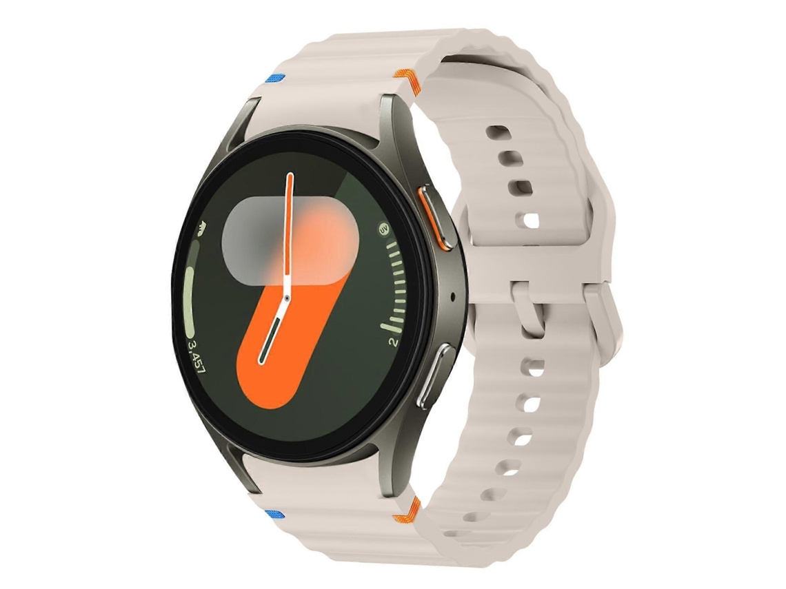 Pulseira De Silicone Com Fivela Colorida E Textura Ondulada Xdfind, Compatível Samsung Galaxy Watch Fe/ 7/ 6/ 5/ 4, Perfil Elegante