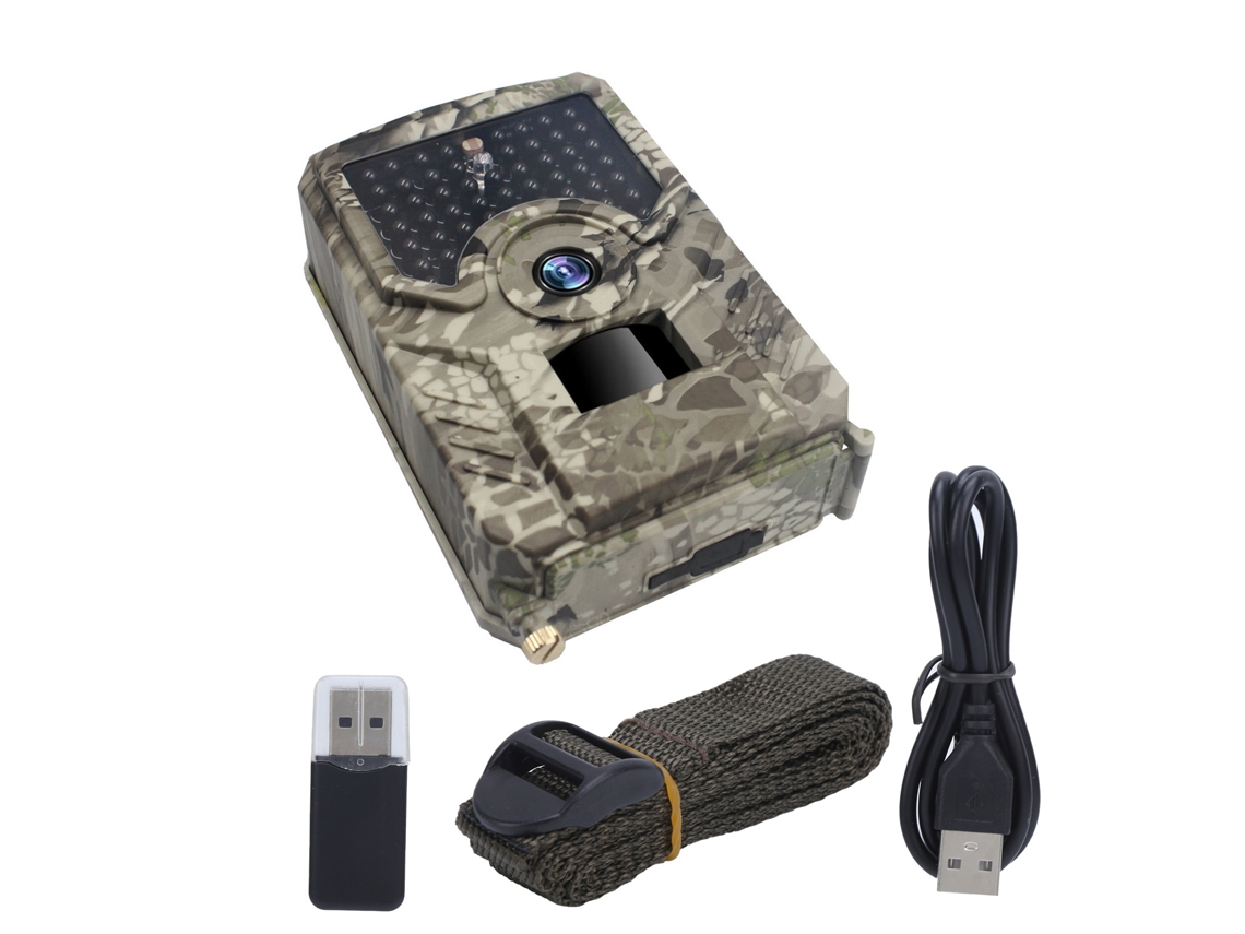 Câmera Trail Pr200pro Infrarroja 16mp Lente Hd Para Monitoramento De Fauna 49 Luzes 940nm