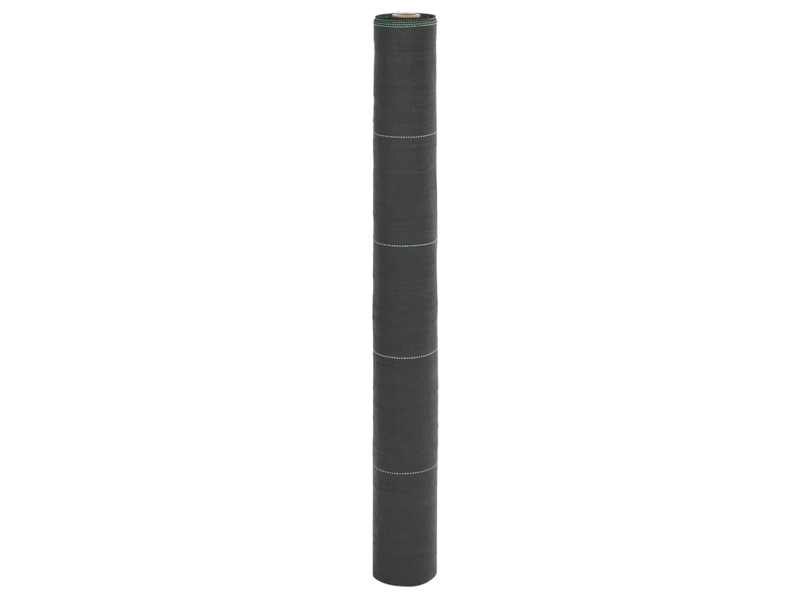 Vidaxl Tela Para Ervas Daninhas 1x100 M Pp Preto