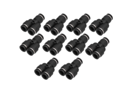 Conector De Manguera Divisor 3 Vías Engranado Diámetro Interior 6mm Desmontable Sellado Hermético Para Equipos De Automatización