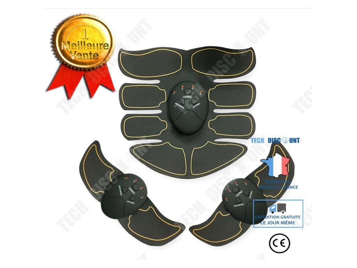 Estimulador Abdominal Muscular Exercitador TECH DISCOUNT (Amarelo)