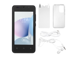 Smartphone com tela HD de 4,66 polegadas, 2 GB RAM, 32 GB ROM, dual SIM, reconhecimento facial, desbloqueado, preto | S/MARCA