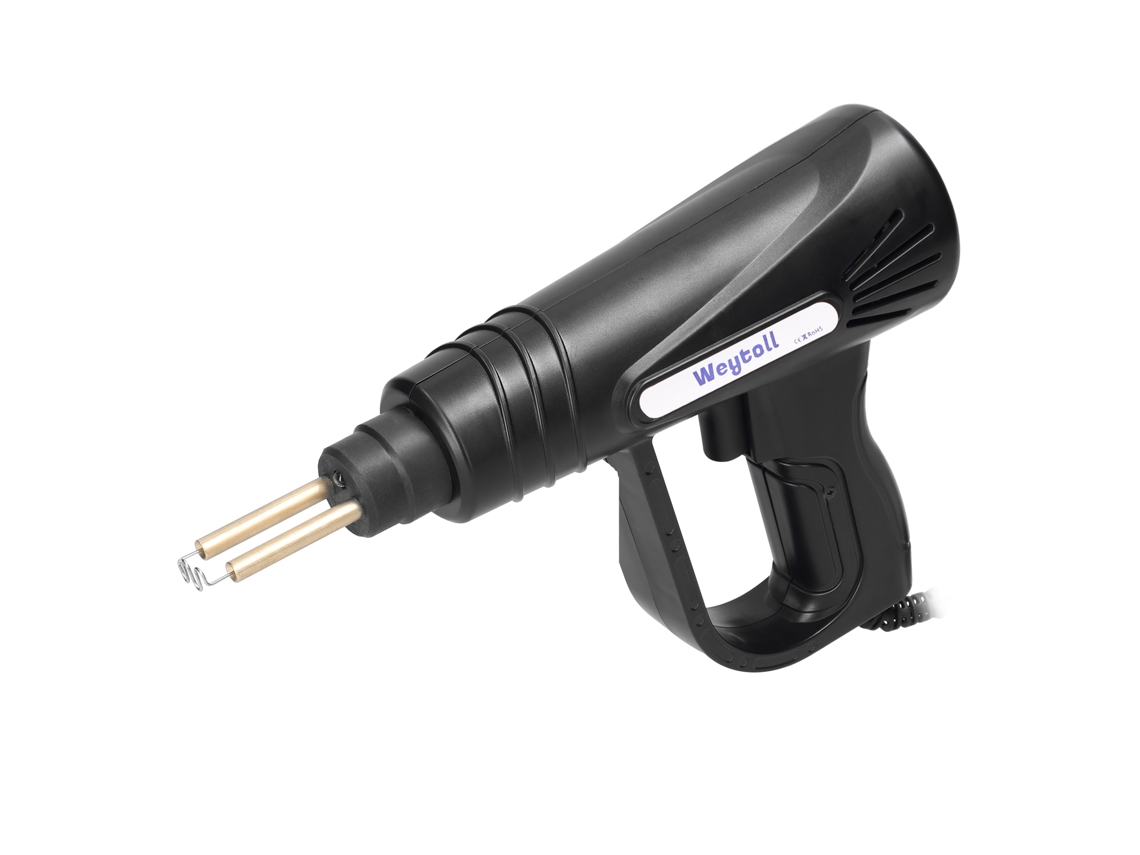 Máquina de solda portátil de 70 W para plásticos, kit de reparo de rachaduras e furos com grampos térmicos e 4 caixas de grampos.