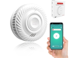 Detector De Fumaça Inteligente Com Sensor Fotoelétrico, Alarme De 85 Db E Bateria Com Duração De 10 Anos(1 Geração)