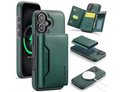 Capa Magking Para Iphone 17 Com Suporte Para Cartão Magsafe - Verde