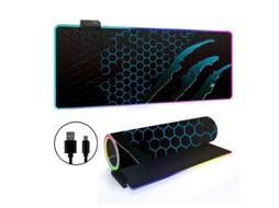 Mousepad Com 14 Modos De Iluminação Rgb E Base Antiderrapante Brilvibera (estilo 30, 4008004mm)