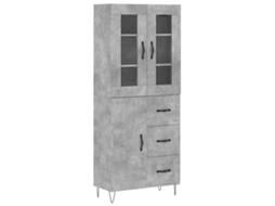 Highboard, Highboards Vidaxl Cinzeto Madeira Processada (n/a)