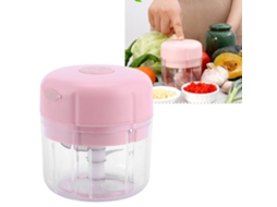 Mini Picador De Alho Elétrico, Picador De Aço Inoxidável Para Operação Fácil Com Um Clique E Conveniência Sem Fio, Perfeito Para Aquaforge