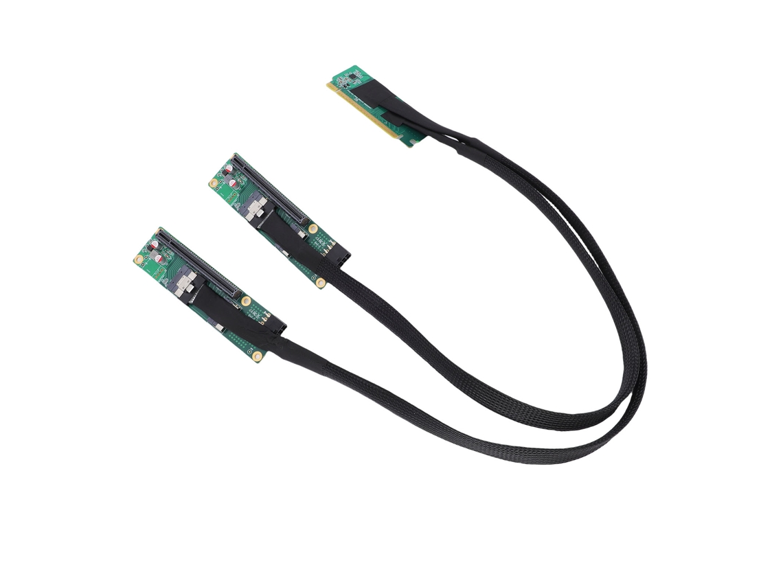 Cabo Adaptador Pcie 4.0 X16 Para Sff-8654 X2 Extensor Split De Alto Desempenho