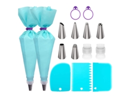 Conjunto De Bicos Para Confeitar, Saco Para Confeitar Reutilizável, Adaptador, Espátula Para Massa